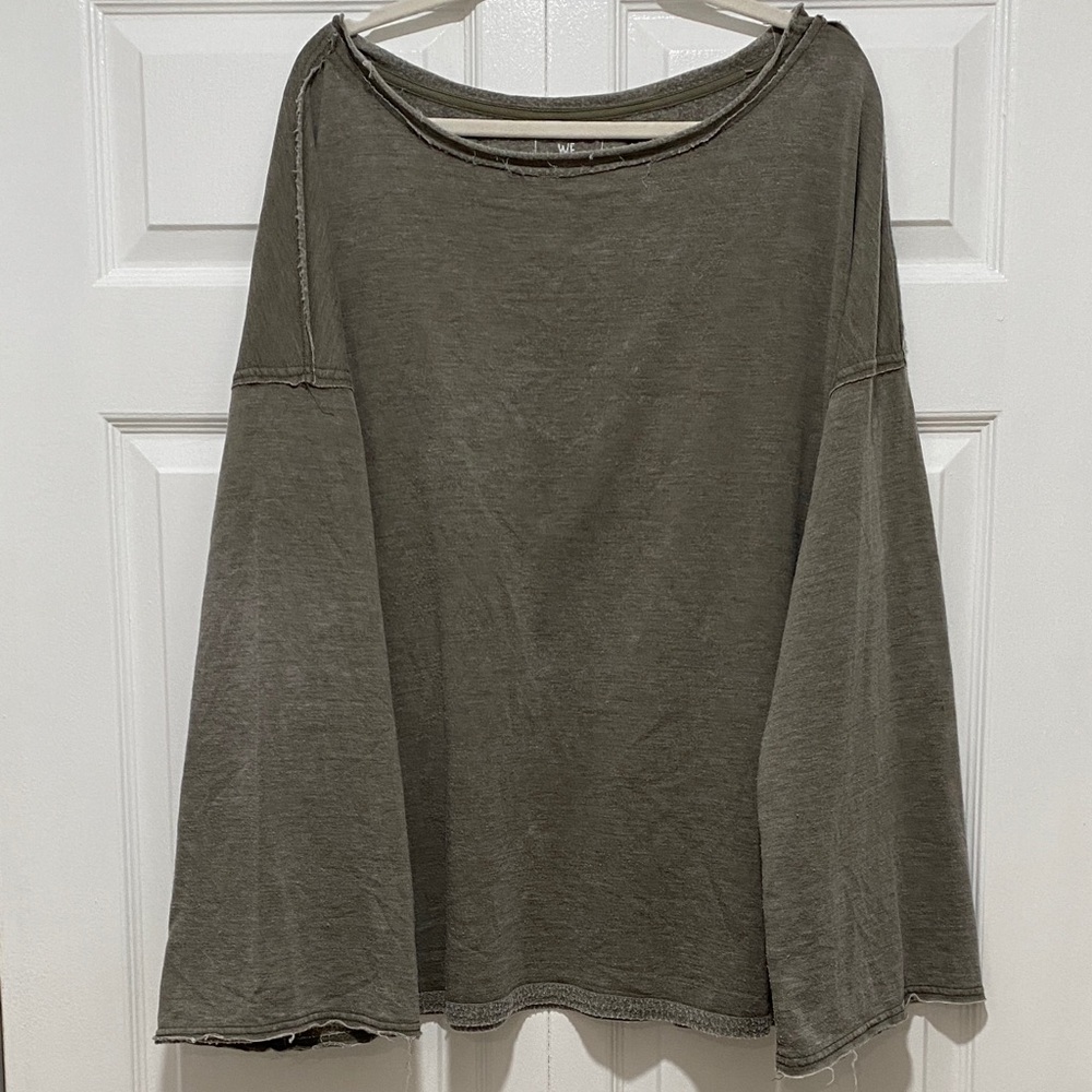 Free People Olive Green bell sleeve Women's sweater
